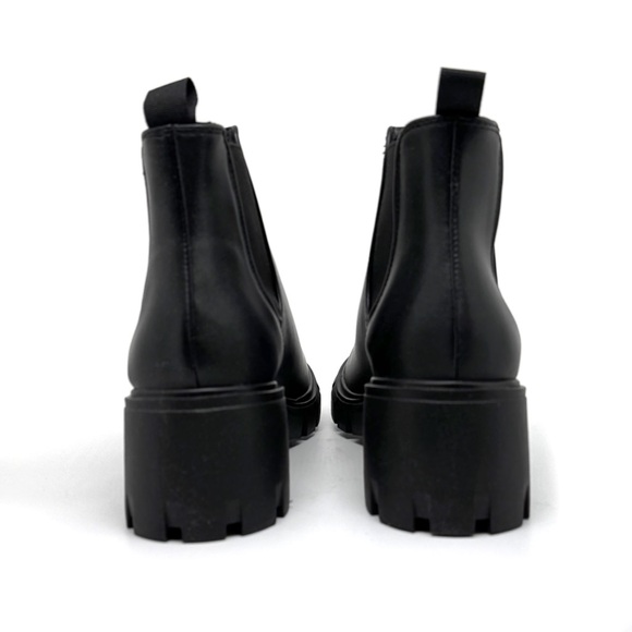 Steve Madden Howler Bootie Black Chunky Heel Combat Boots Size 8.5 - Picture 7 of 12